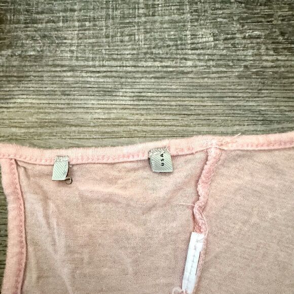 Forever 21 Pink & White Boho Halter Top Size Medium - Picture 8 of 8